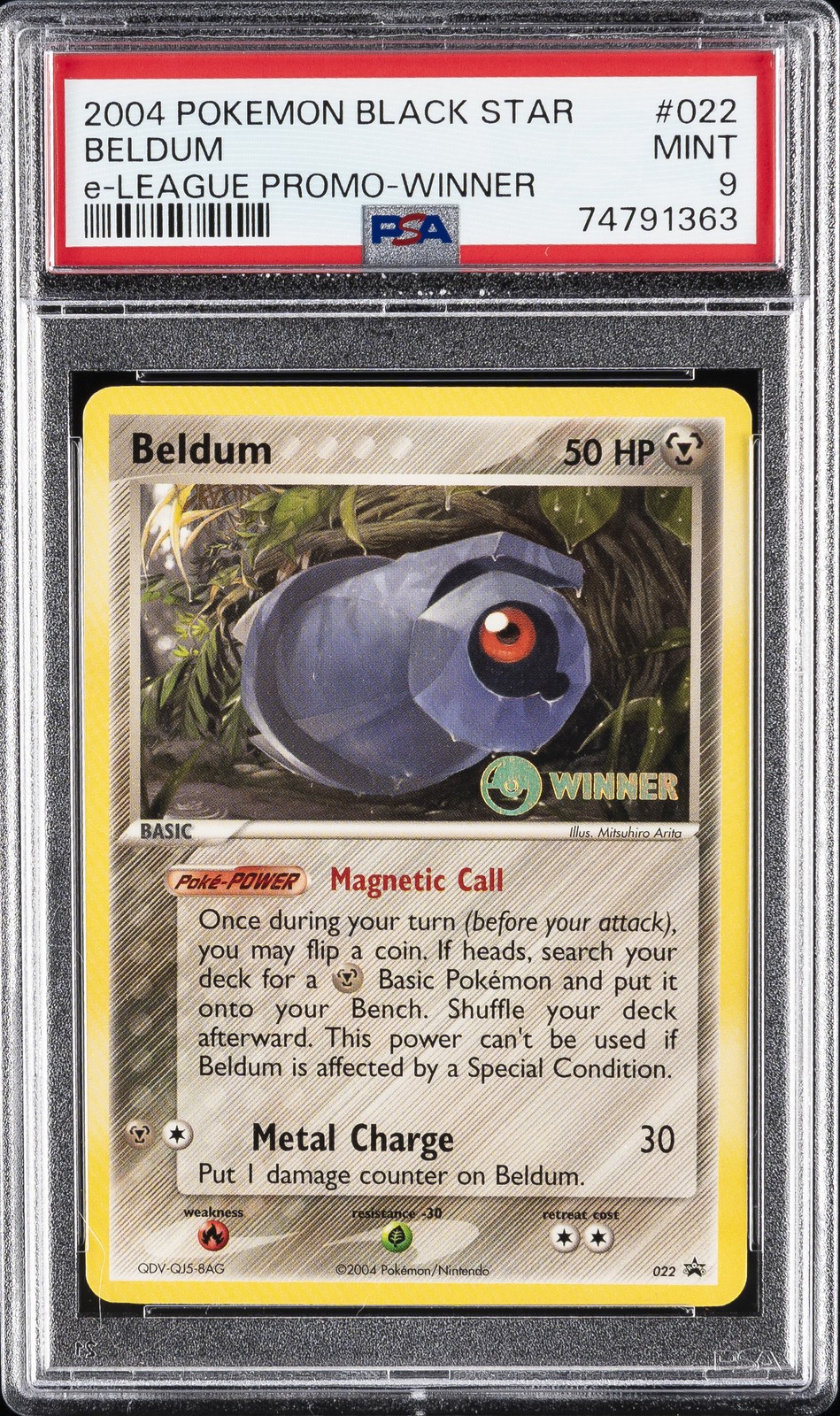 2004 Pokemon Black Star Promo Beldum E-League-Winner 022