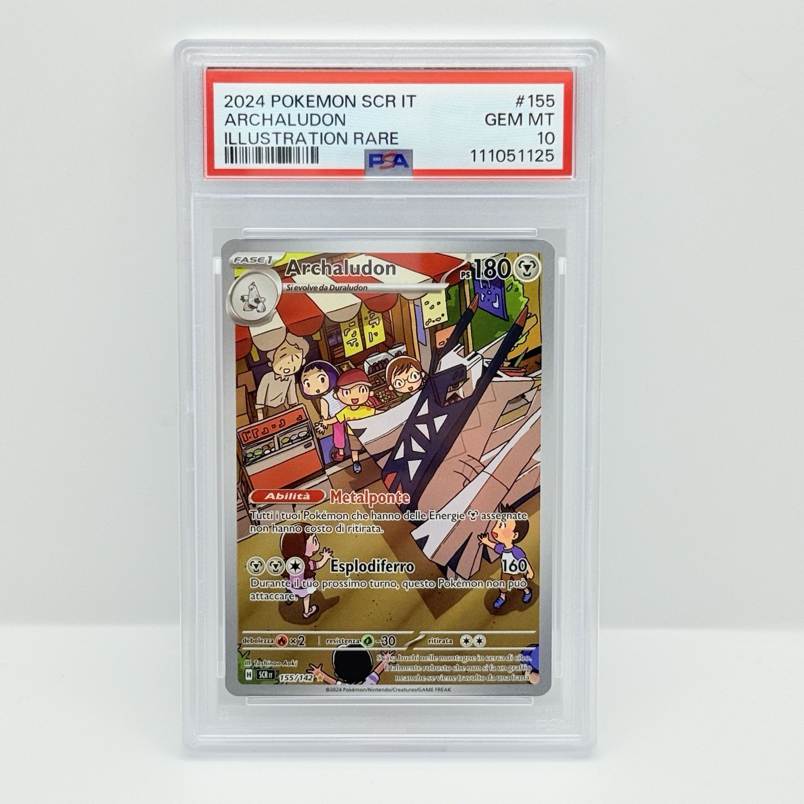2024 Pokemon Italian Scr It-Stellar Crown Archaludon Illustration Rare 155