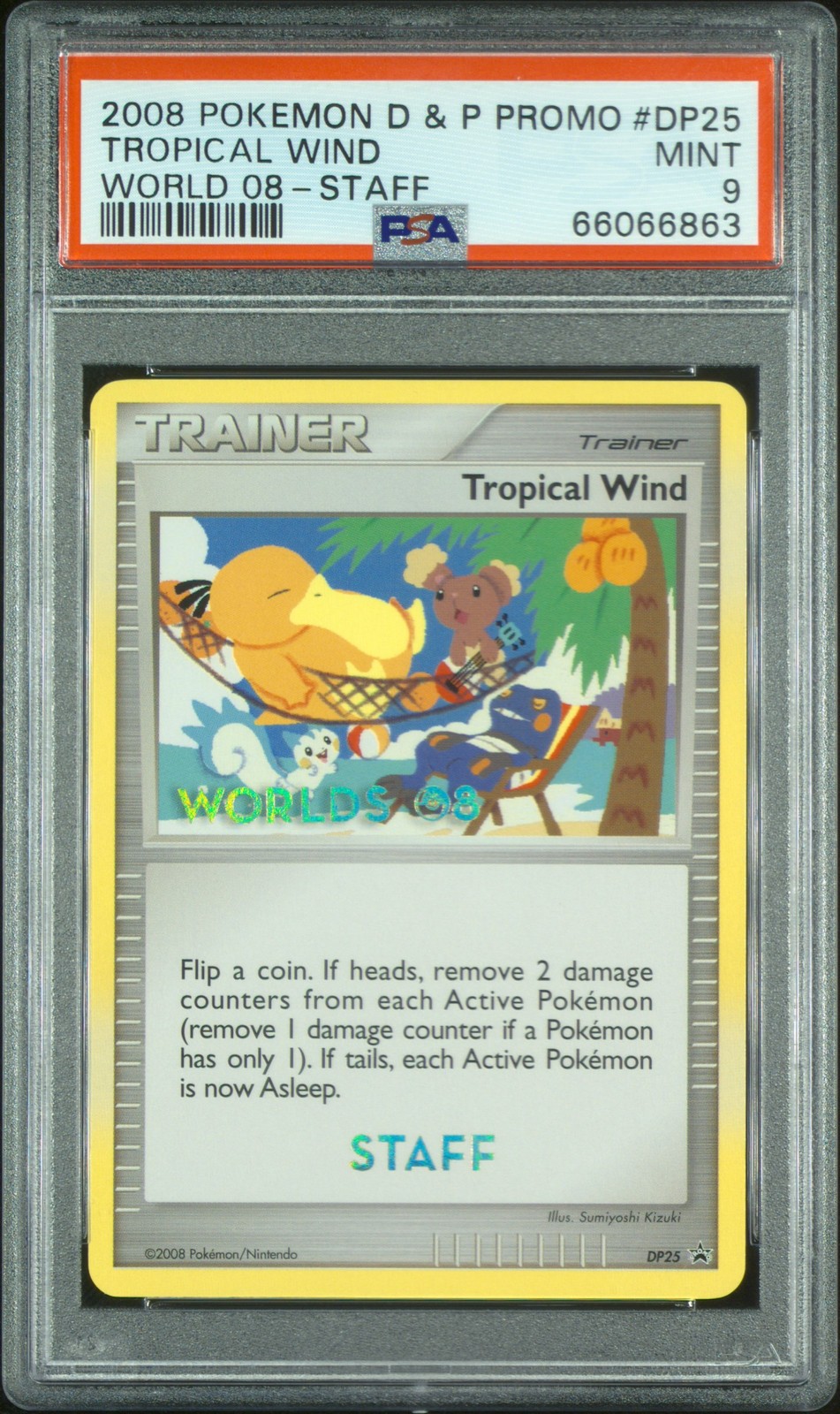 2008 Pokemon Diamond & Pearl World 08 Promo Tropical Wind Staff DP25