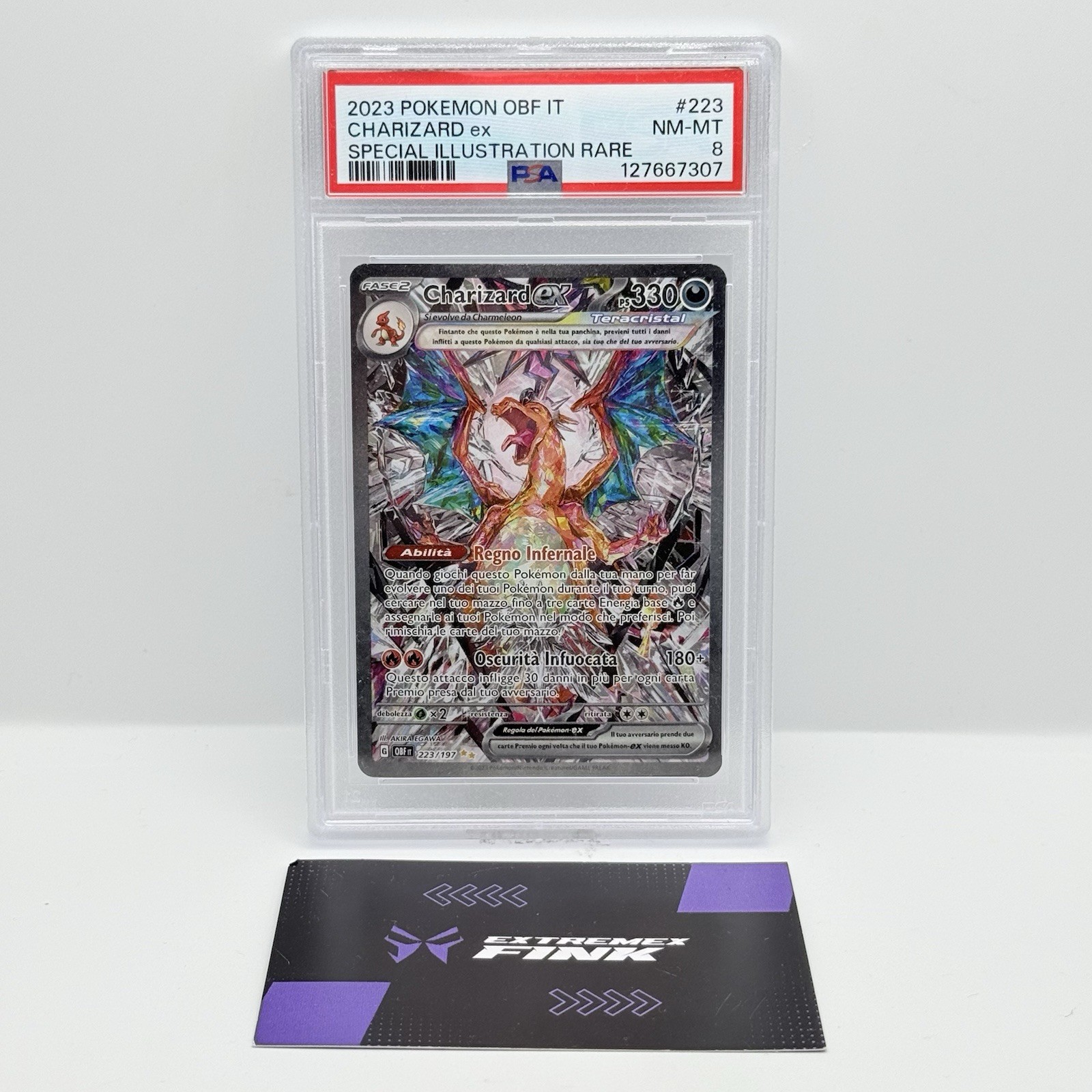 2023 Pokemon Italian Obf It-Obsidian Flames Charizard EX Special Illustration Rare 223