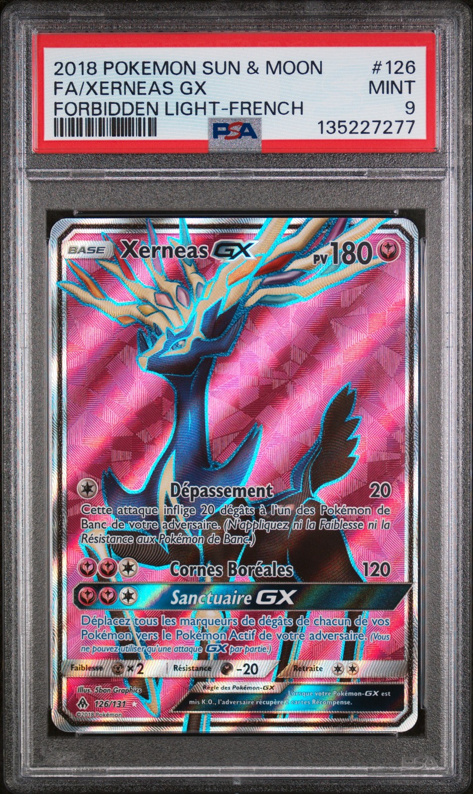 2018 Pokemon Sun & Moon Forbidden Light Full Art/Xerneas GX French 126