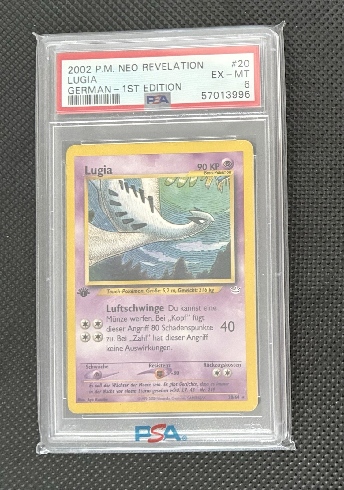 2002 Pokemon German Neo Revelation Lugia 1st Edition 20