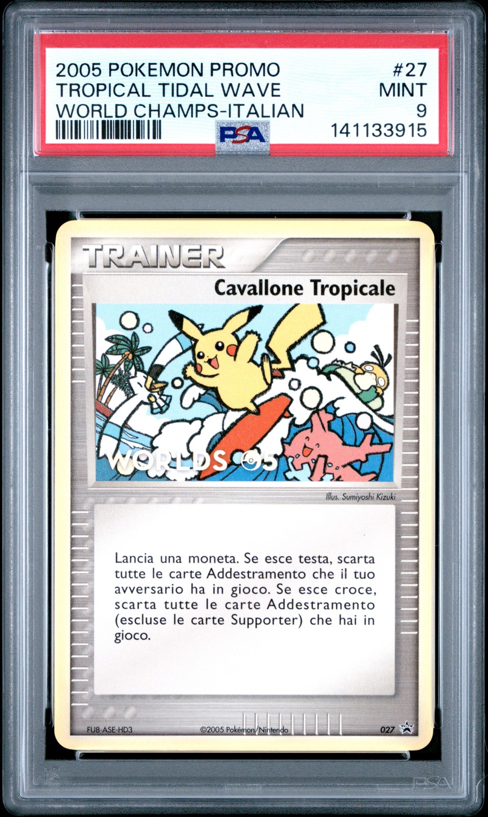 2005 Pokemon World Championship Promo Tropical Tidal Wave Italian 27