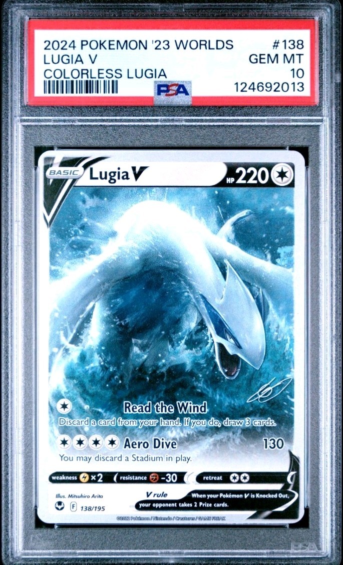 2024 Pokemon 2023 World Championship Deck: Colorless Lugia Lugia V 138