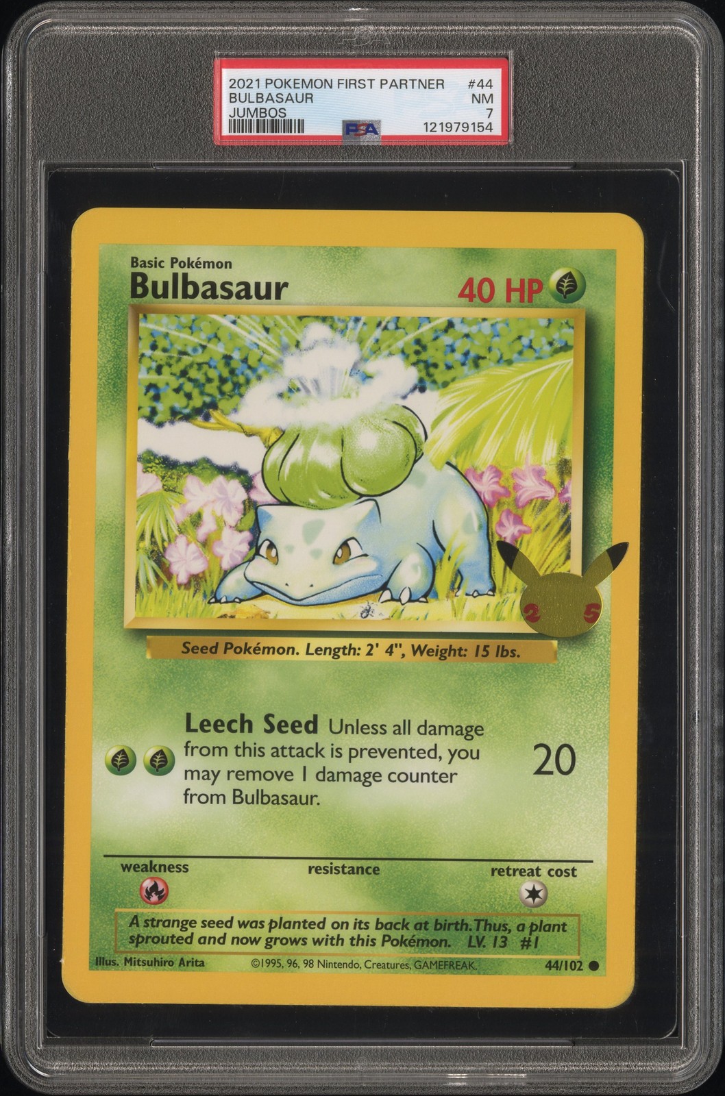 2021 Pokemon First Partner Jumbos Bulbasaur 44