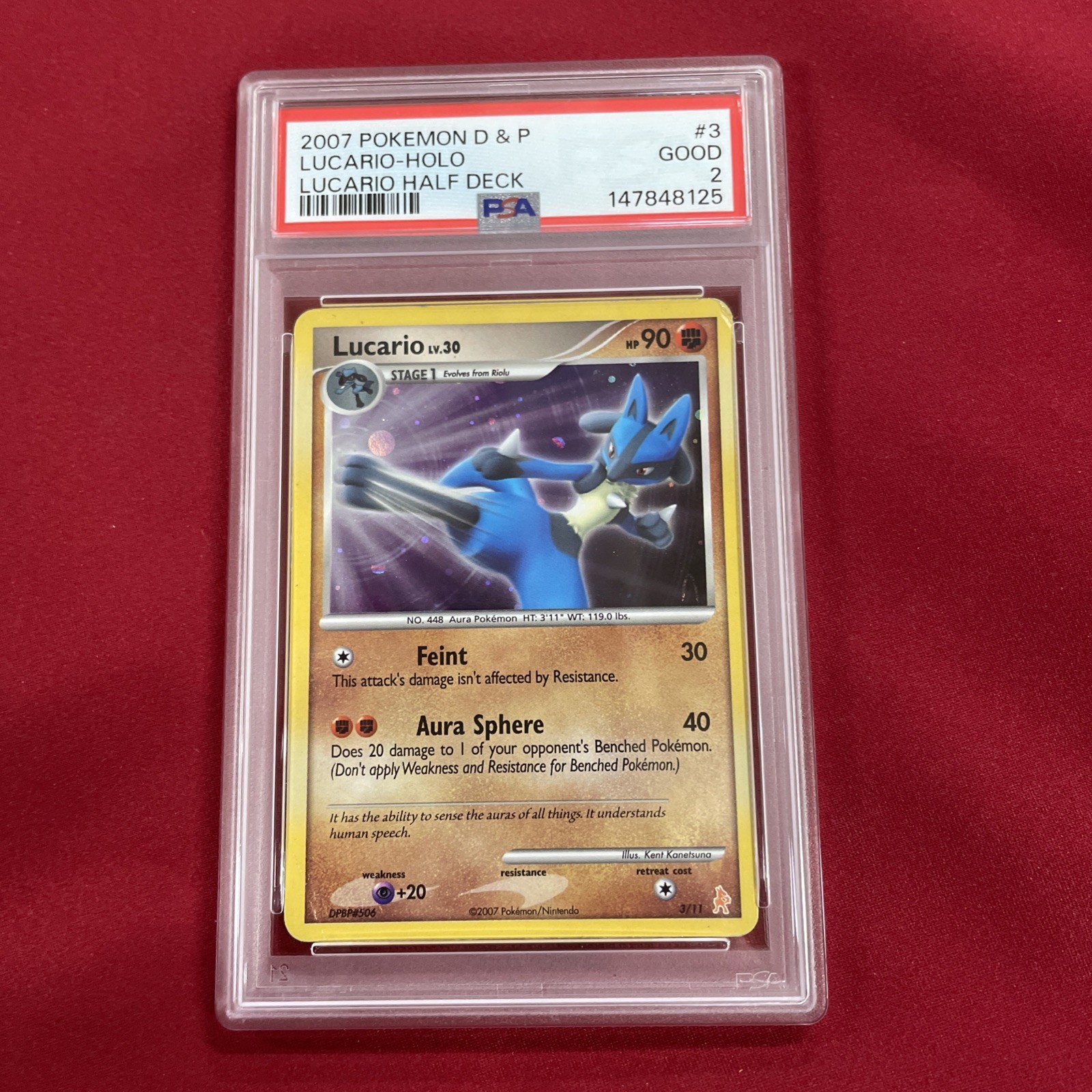 2007 Pokemon Diamond & Pearl Lucario Half Deck Lucario-Holo 3