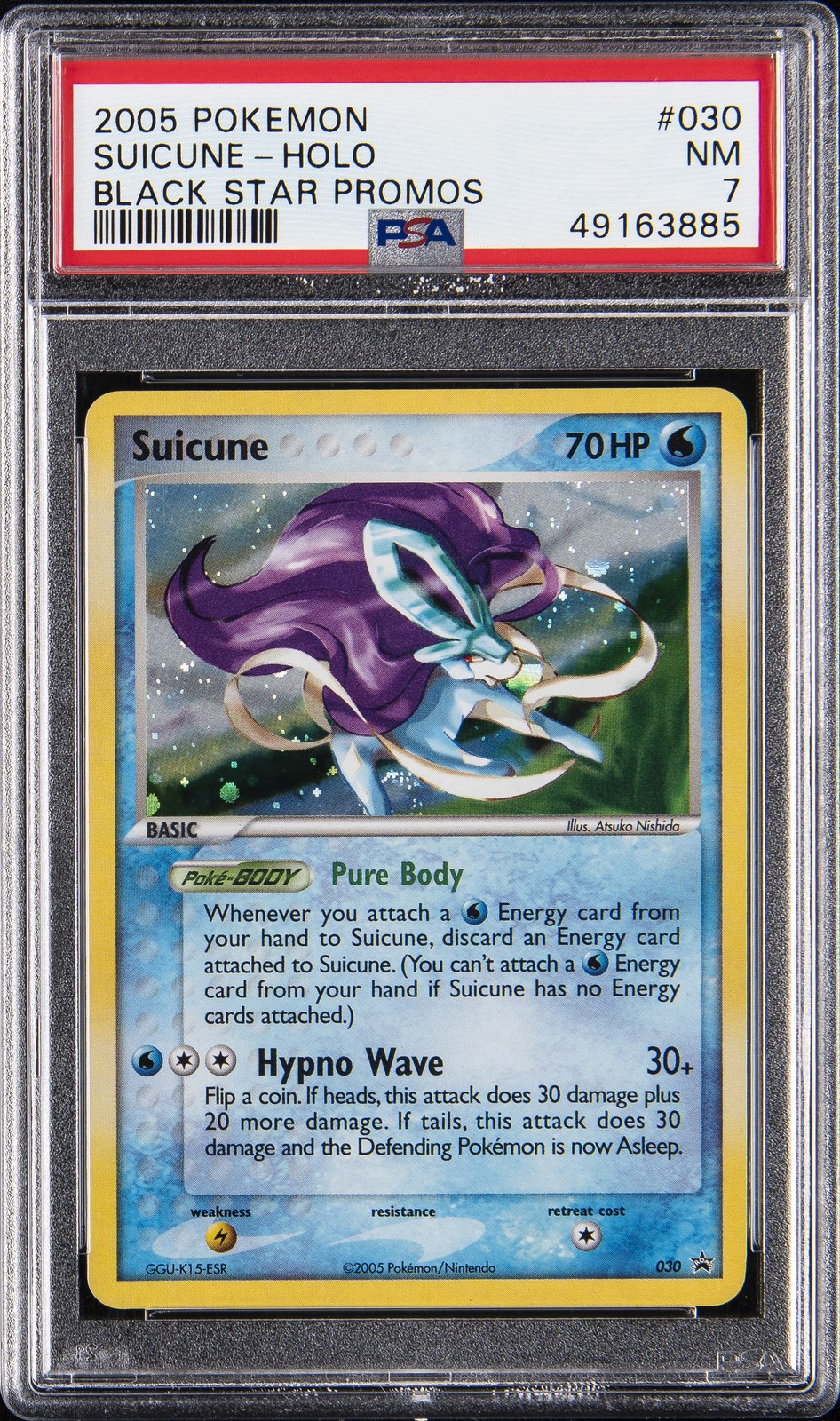 2005 Pokemon Black Star Promos Suicune-Holo 030