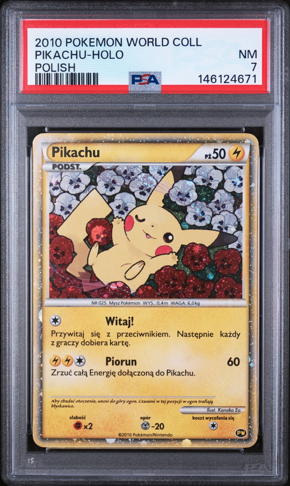 2010 Pokemon World Collection Pikachu-Holo Polish