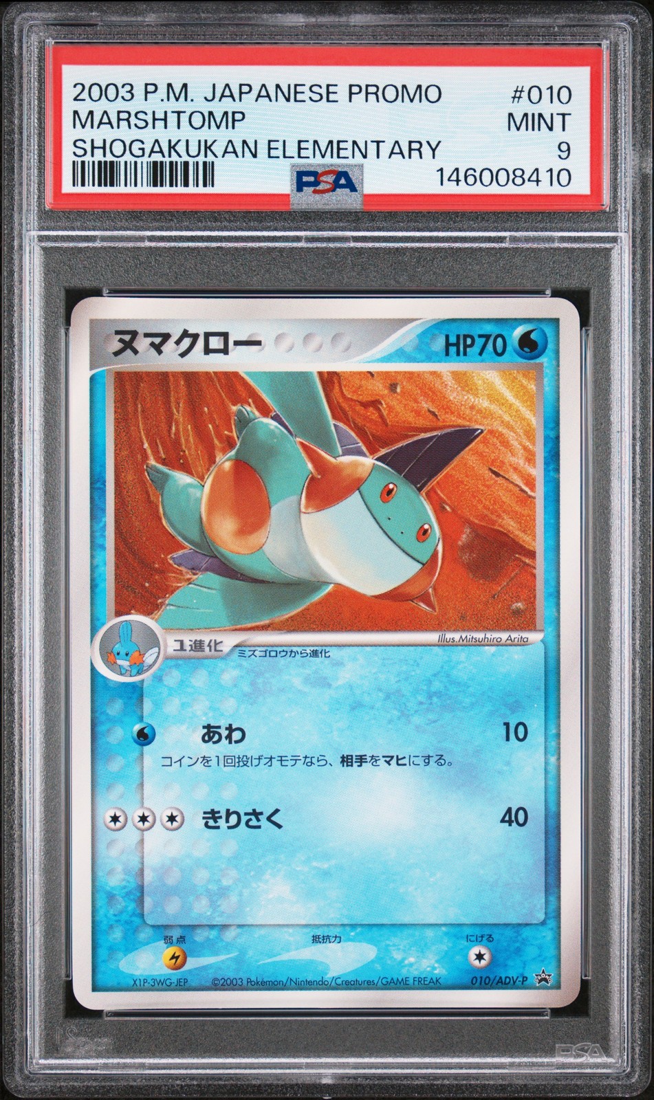 2003 Pokemon Japanese Promo Marshtomp Shogakukan Elementary School 010
