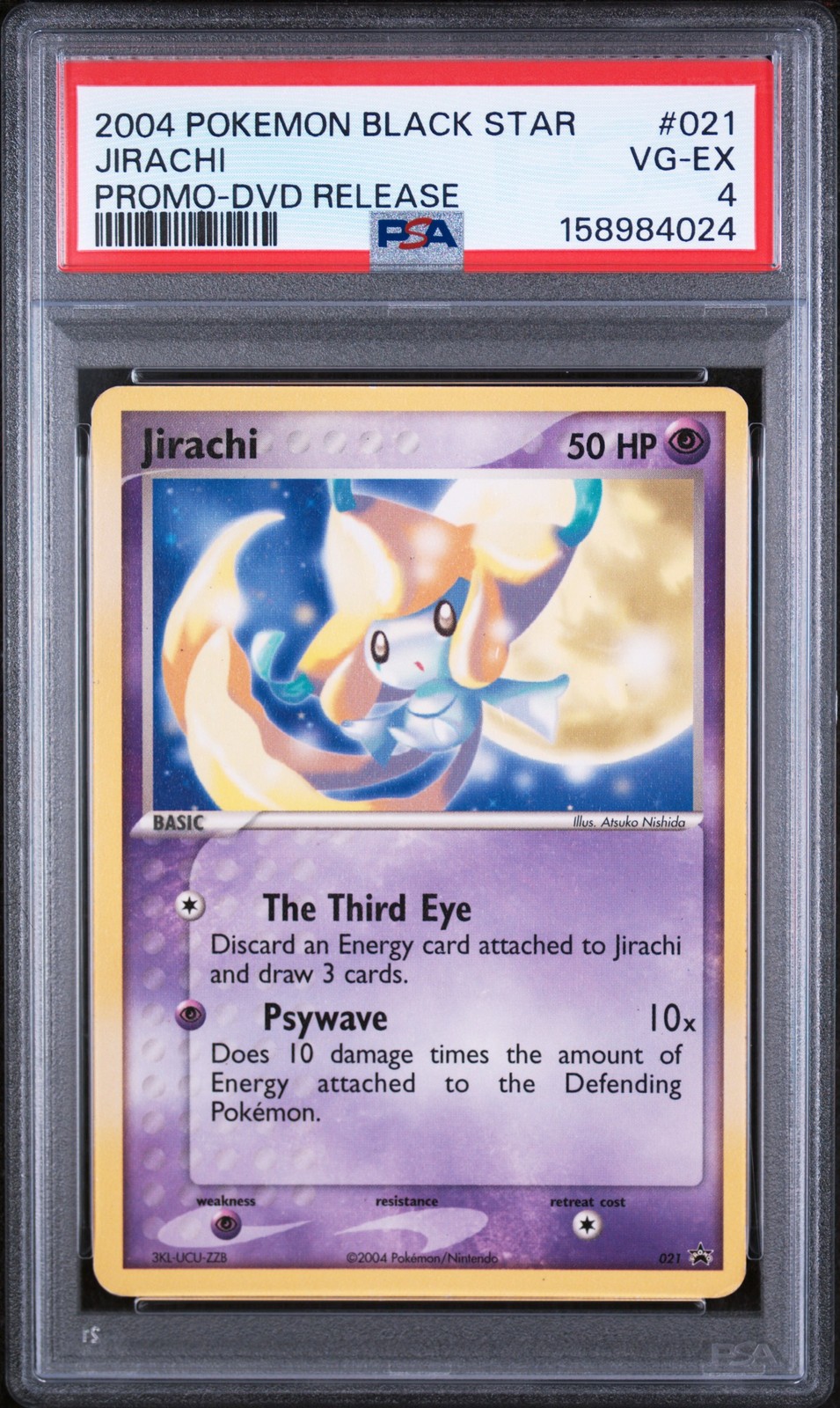 2004 Pokemon Black Star Promo Jirachi Dvd Release 021