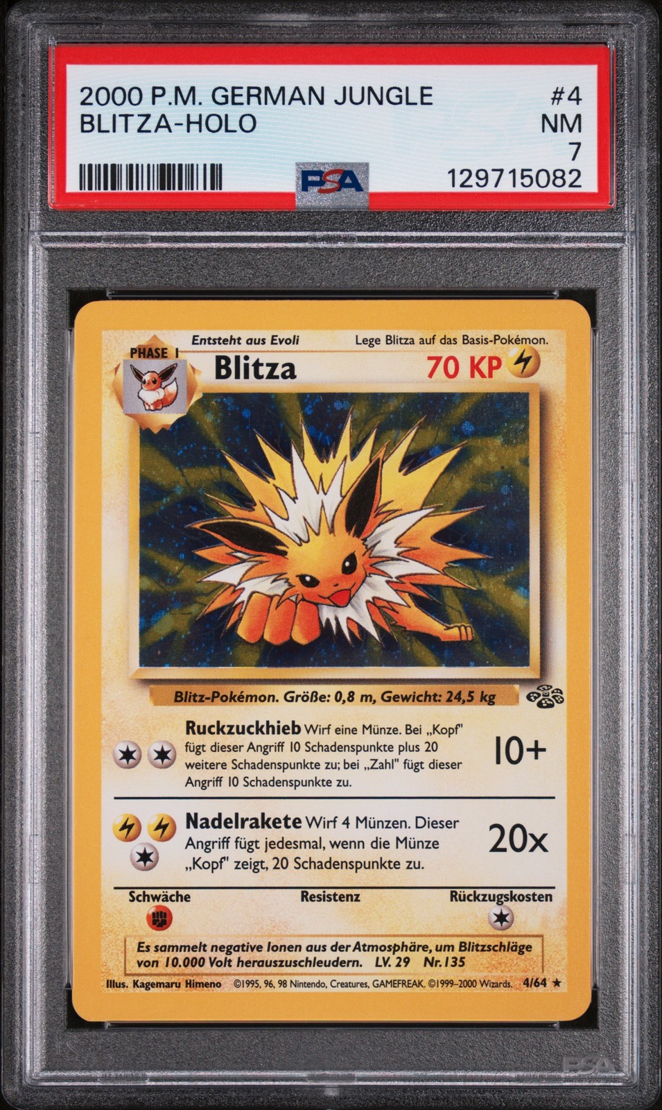 2000 Pokemon German Jungle Blitza-Holo 4
