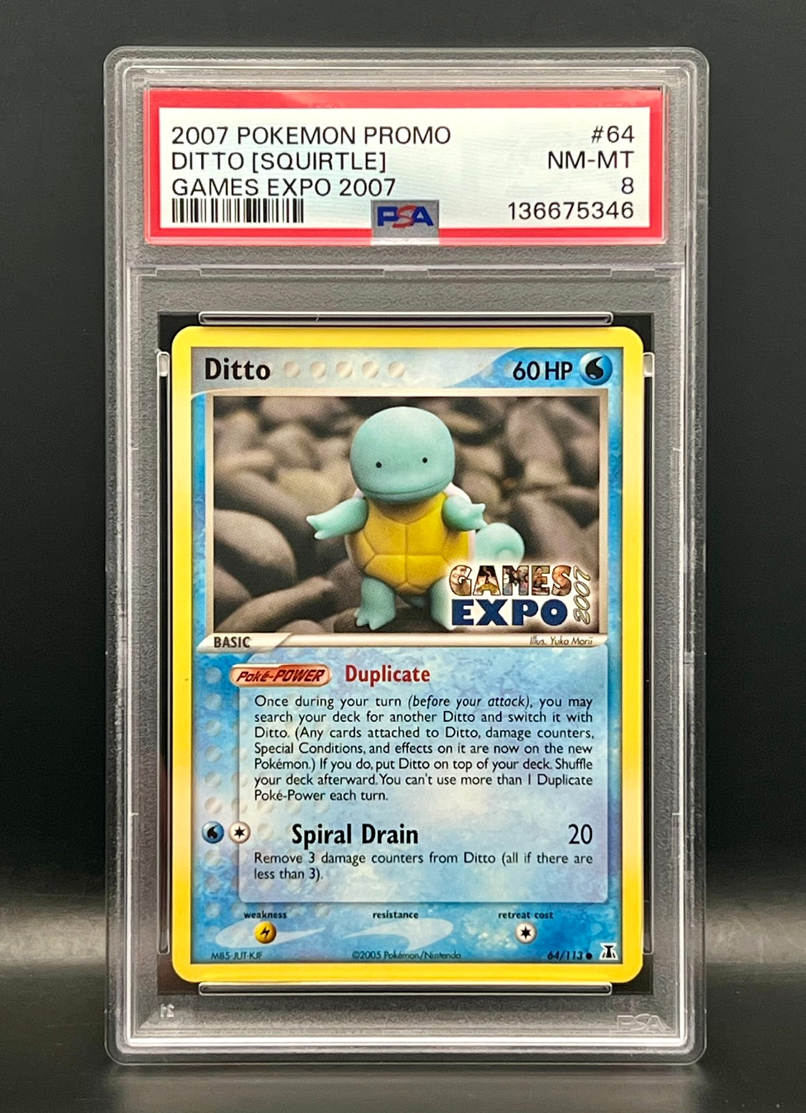 2007 Pokemon Promo Ditto [Squirtle] Games Expo 2007 64