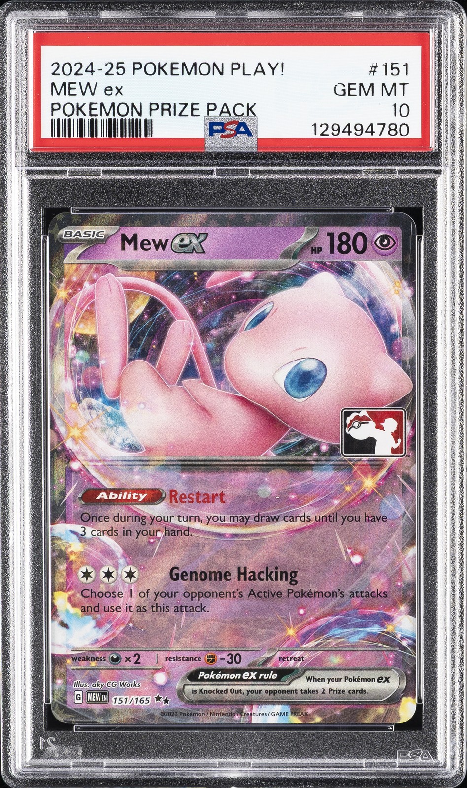 2024-2025 Pokemon Play! Pokemon Prize Pack Mew EX 151