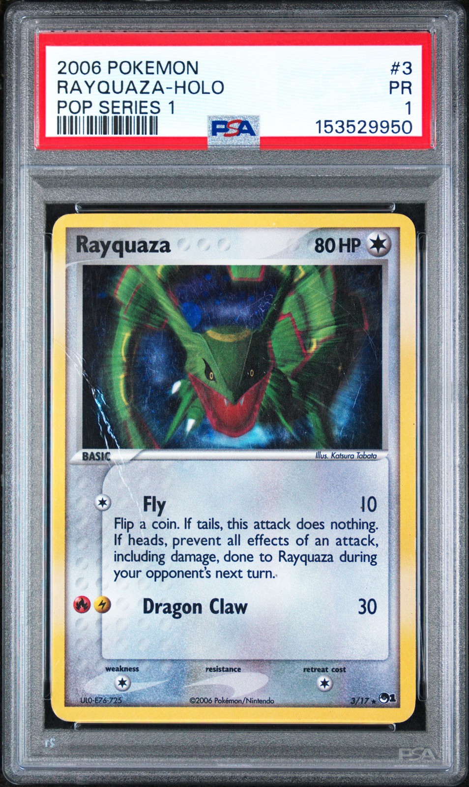 2006 Pokemon Pop Series 1 Rayquaza-Holo 3