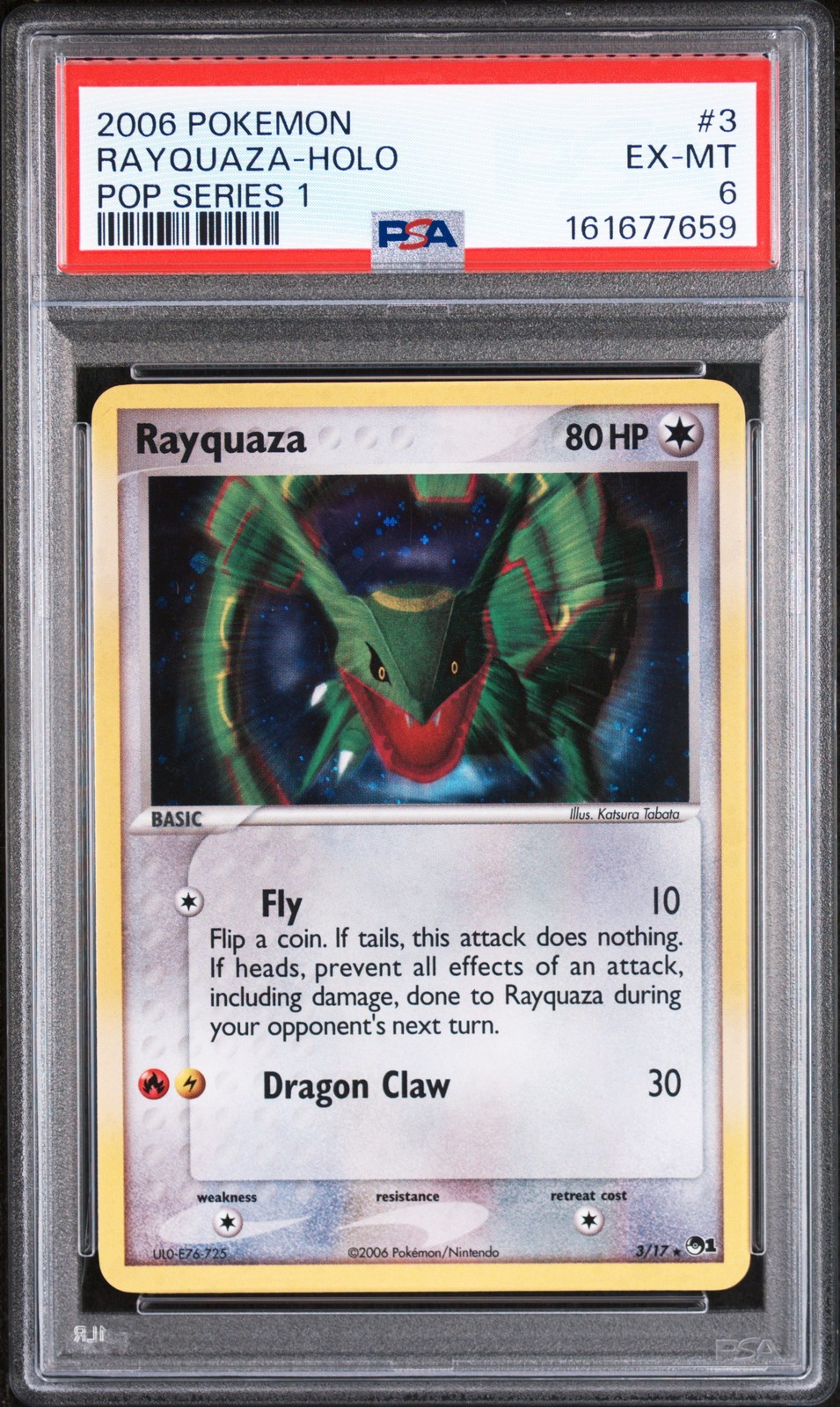 2006 Pokemon Pop Series 1 Rayquaza-Holo 3