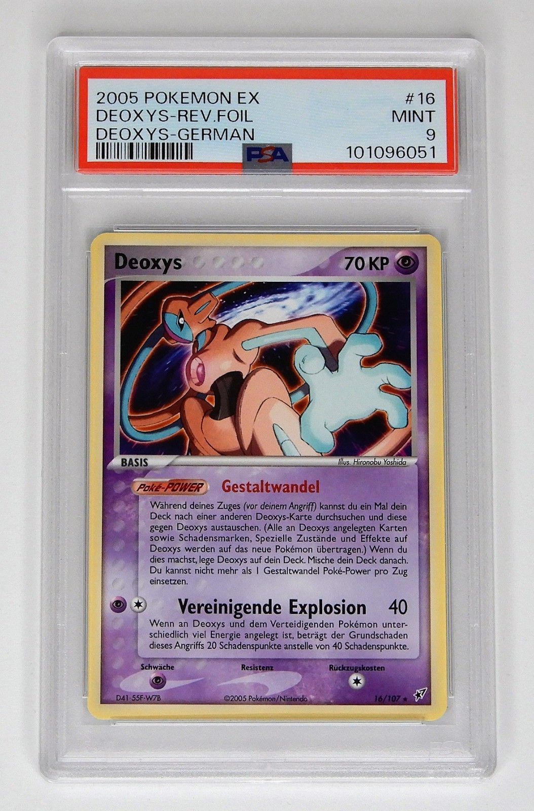 2005 Pokemon EX Deoxys Deoxys-Reverse Foil German 16