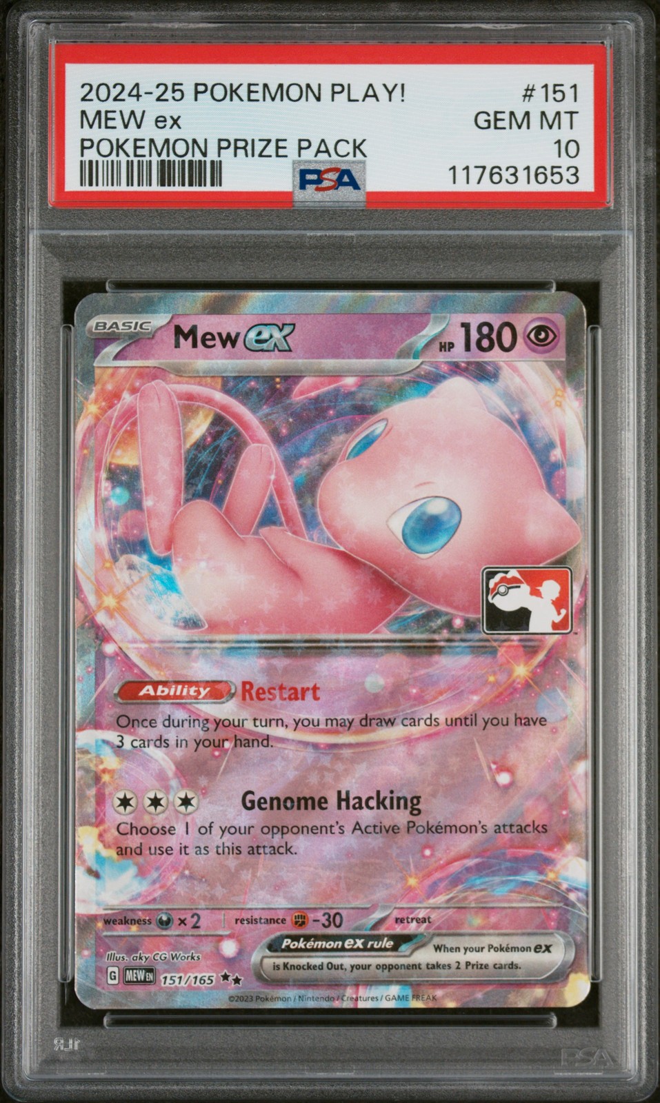 2024-2025 Pokemon Play! Pokemon Prize Pack Mew EX 151