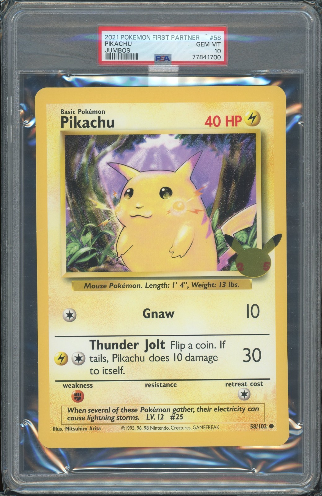 2021 Pokemon First Partner Jumbos Pikachu 58