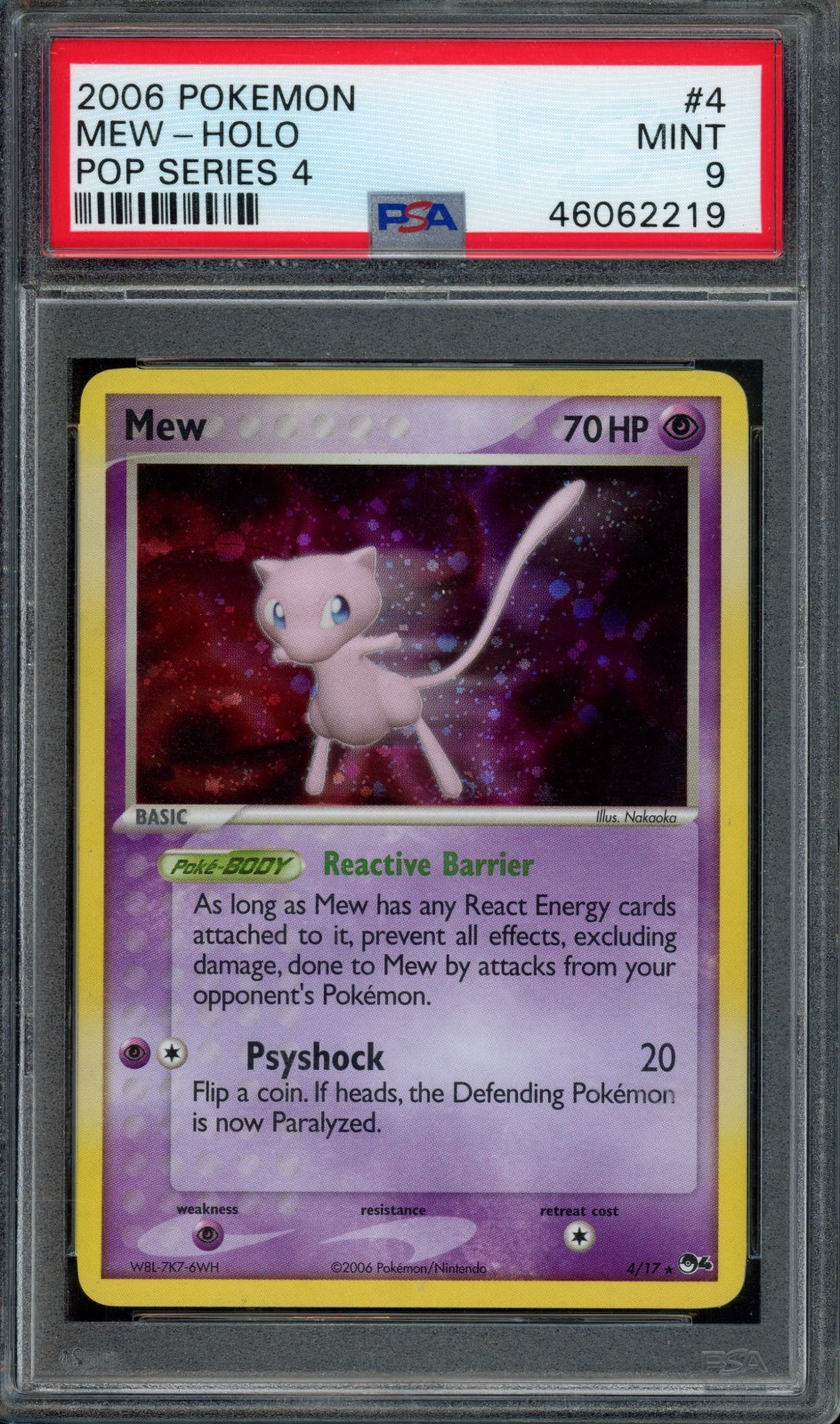 2006 Pokemon Pop Series 4 Mew-Holo 4