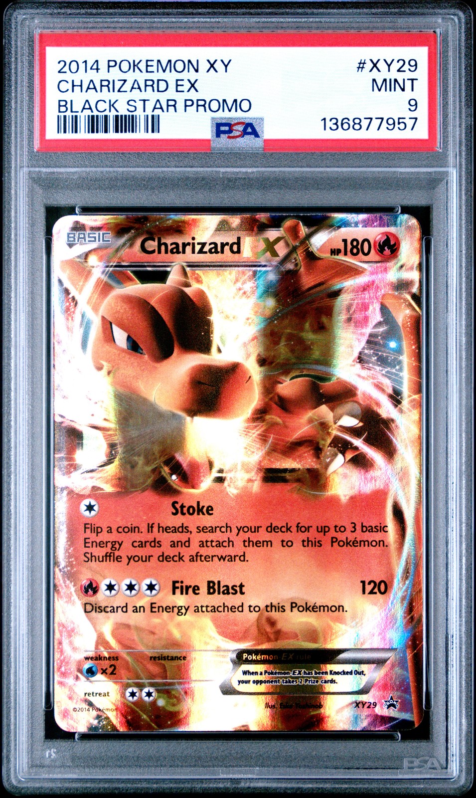 2014 Pokemon XY Black Star Promo Charizard EX XY29