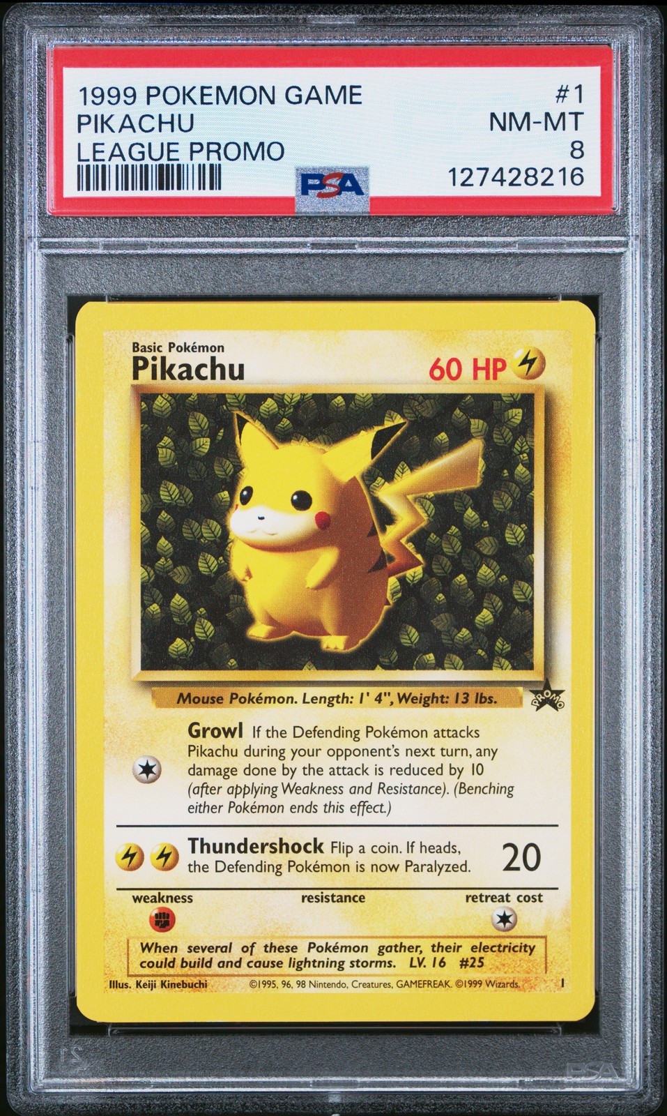 1999 Pokemon League Promo Pikachu 1
