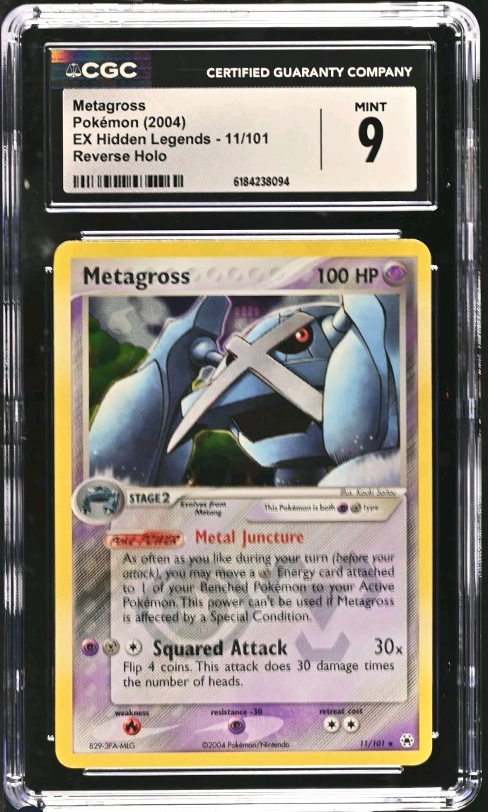 2004 EX Hidden Legends - English Metagross Reverse Holo 11/101