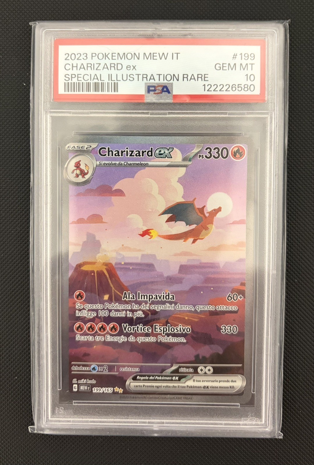 2023 Pokemon Italian Mew It-151 Charizard EX Special Illustration Rare 199