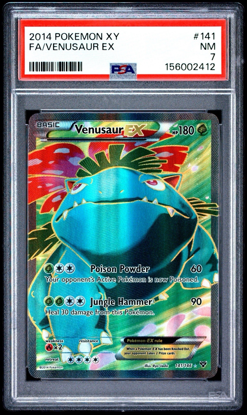 2014 Pokemon XY Full Art/Venusaur EX 141