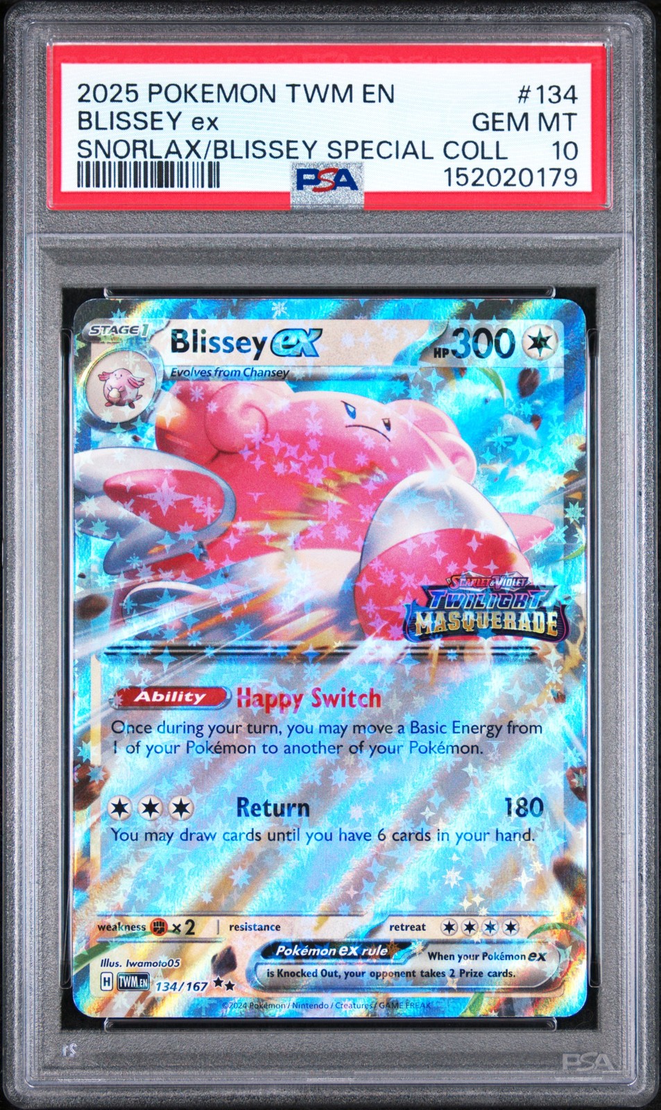 2025 Pokemon Twm EN-Twilight Masquerade Blissey EX Snorlax EX & Blissey EX Special Collection 134
