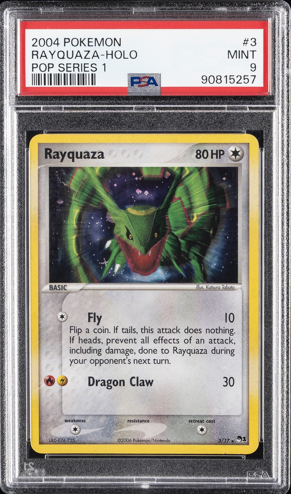 2004 Pokemon Pop Series 1 Rayquaza-Holo 3