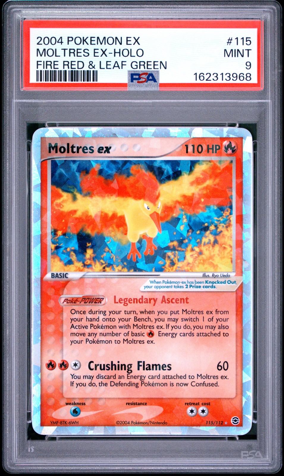 2004 Pokemon EX Fire Red & Leaf Green Moltres EX-Holo 115