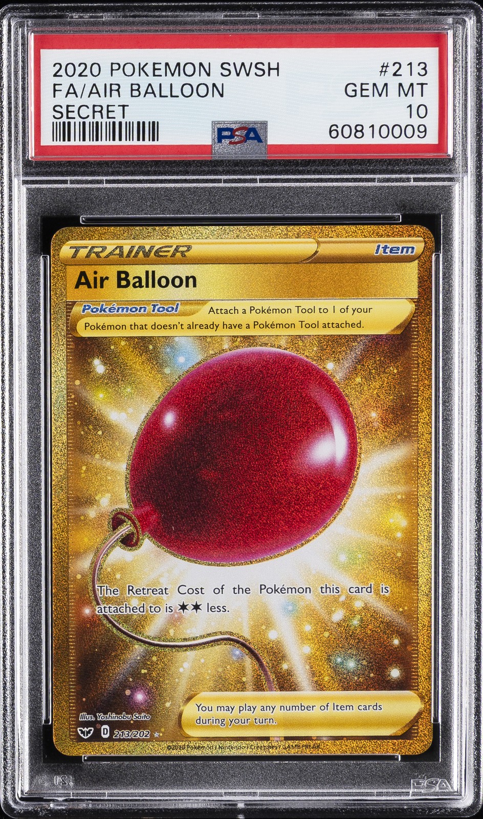 2020 Pokemon Sword & Shield Full Art/Air Balloon Secret 213