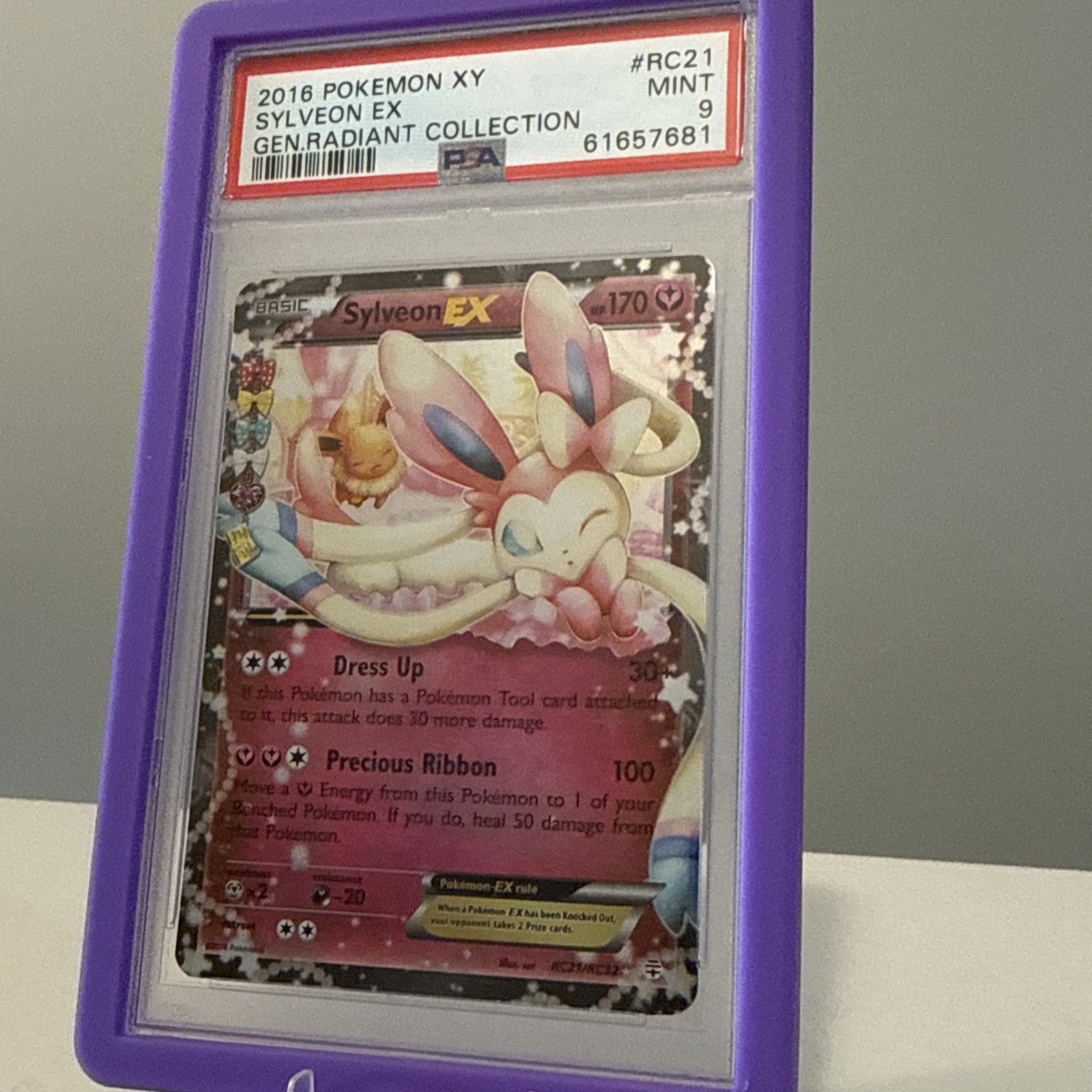 2016 Pokemon XY Generations Radiant Collection Sylveon EX RC21