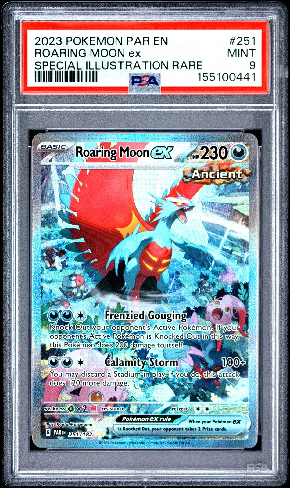 2023 Pokemon Par EN-Paradox Rift Roaring Moon EX Special Illustration Rare 251