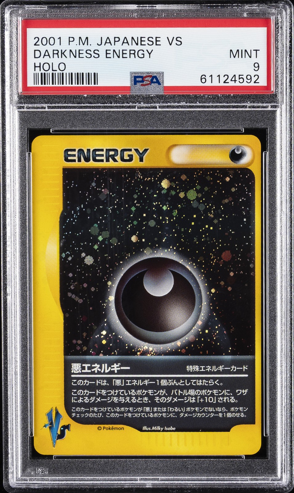 2001 Pokemon Japanese VS Darkness Energy-Holo