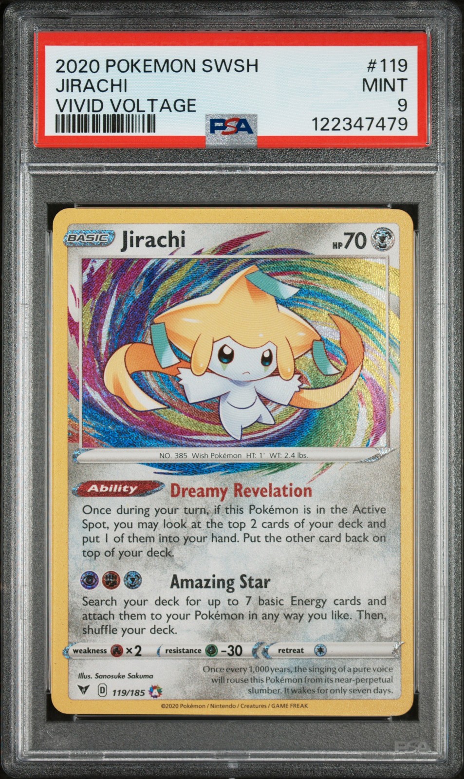 2020 Pokemon Sword & Shield Vivid Voltage Jirachi 119