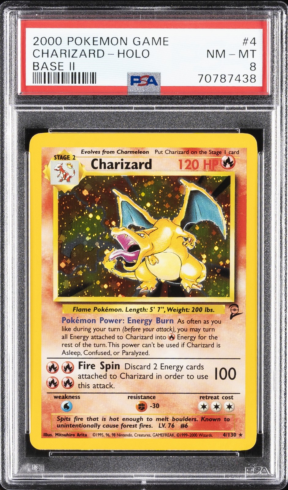 2000 Pokemon Game II Charizard-Holo 4