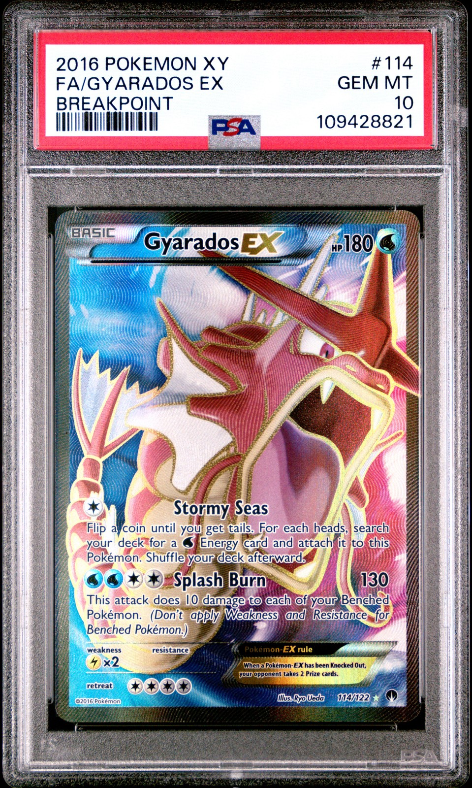 2016 Pokemon XY Breakpoint Full Art/Gyarados EX 114