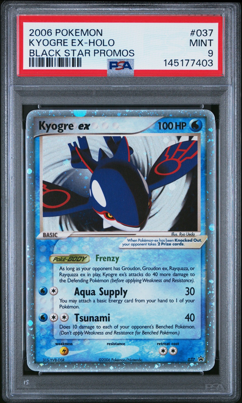 2006 Pokemon Black Star Promos Kyogre EX-Holo 037