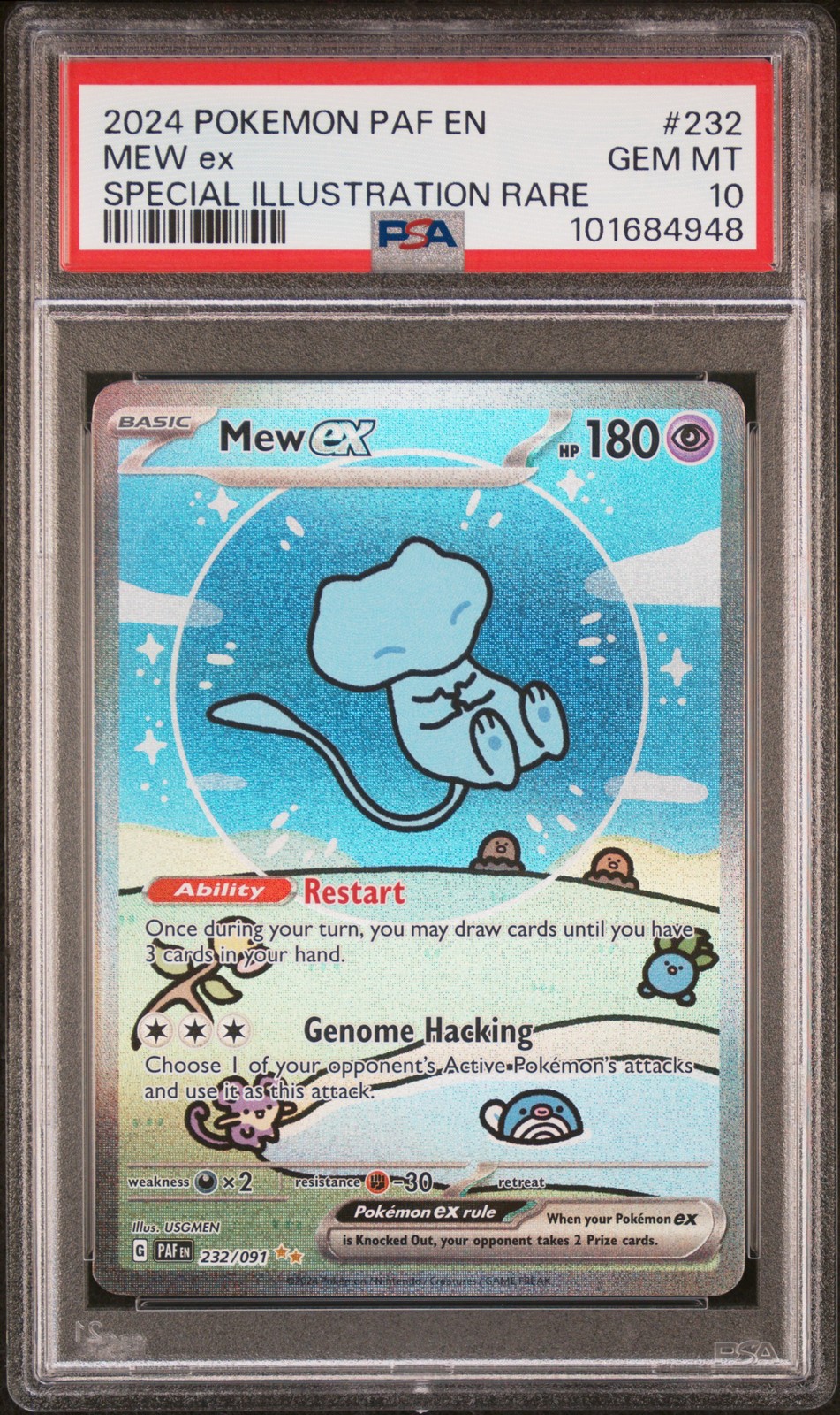 2024 Pokemon Paf EN-Paldean Fates Mew EX Special Illustration Rare 232