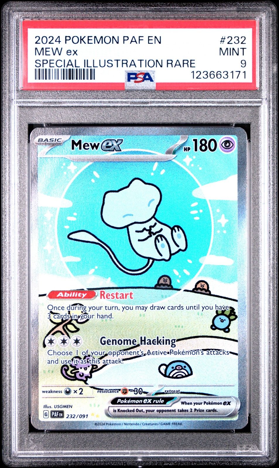 2024 Pokemon Paf EN-Paldean Fates Mew EX Special Illustration Rare 232