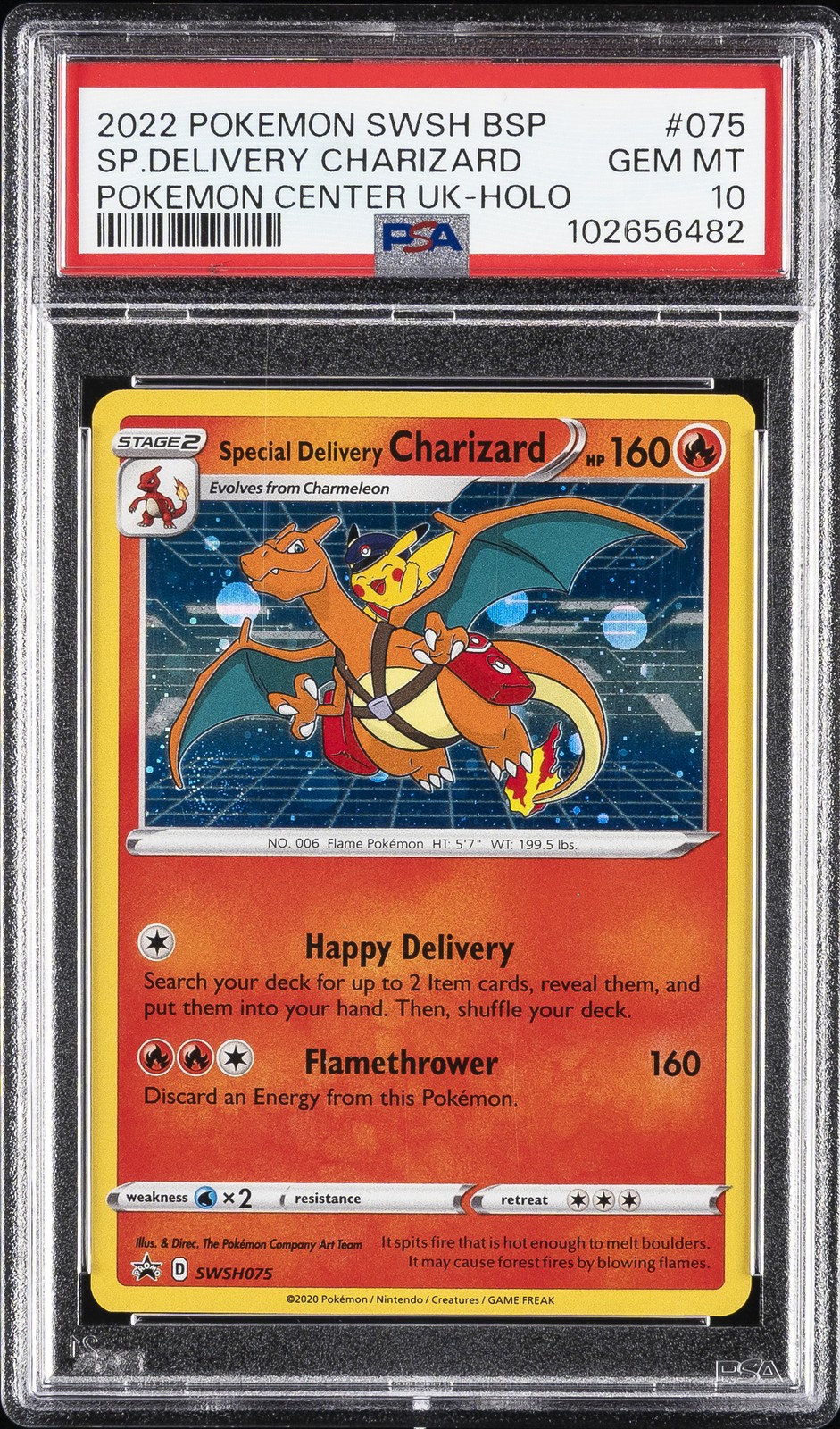 2022 Pokemon Swsh Black Star Promo Special Delivery Charizard-Holo Pokemon Center United Kingdom 075
