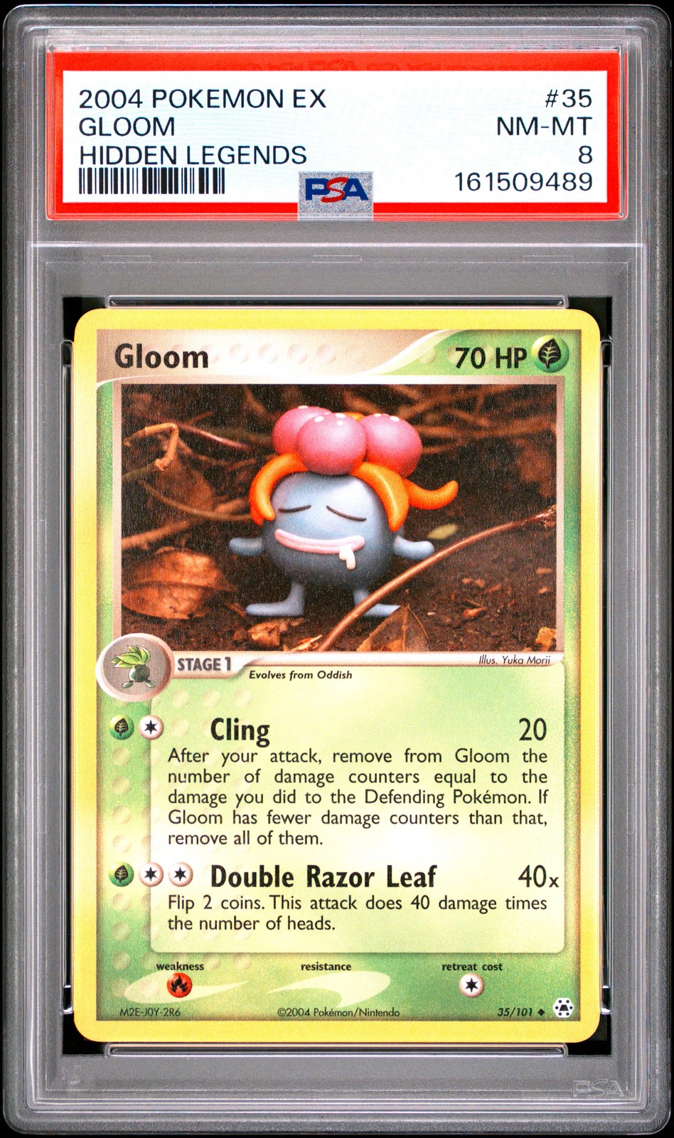 2004 Pokemon EX Hidden Legends Gloom 35