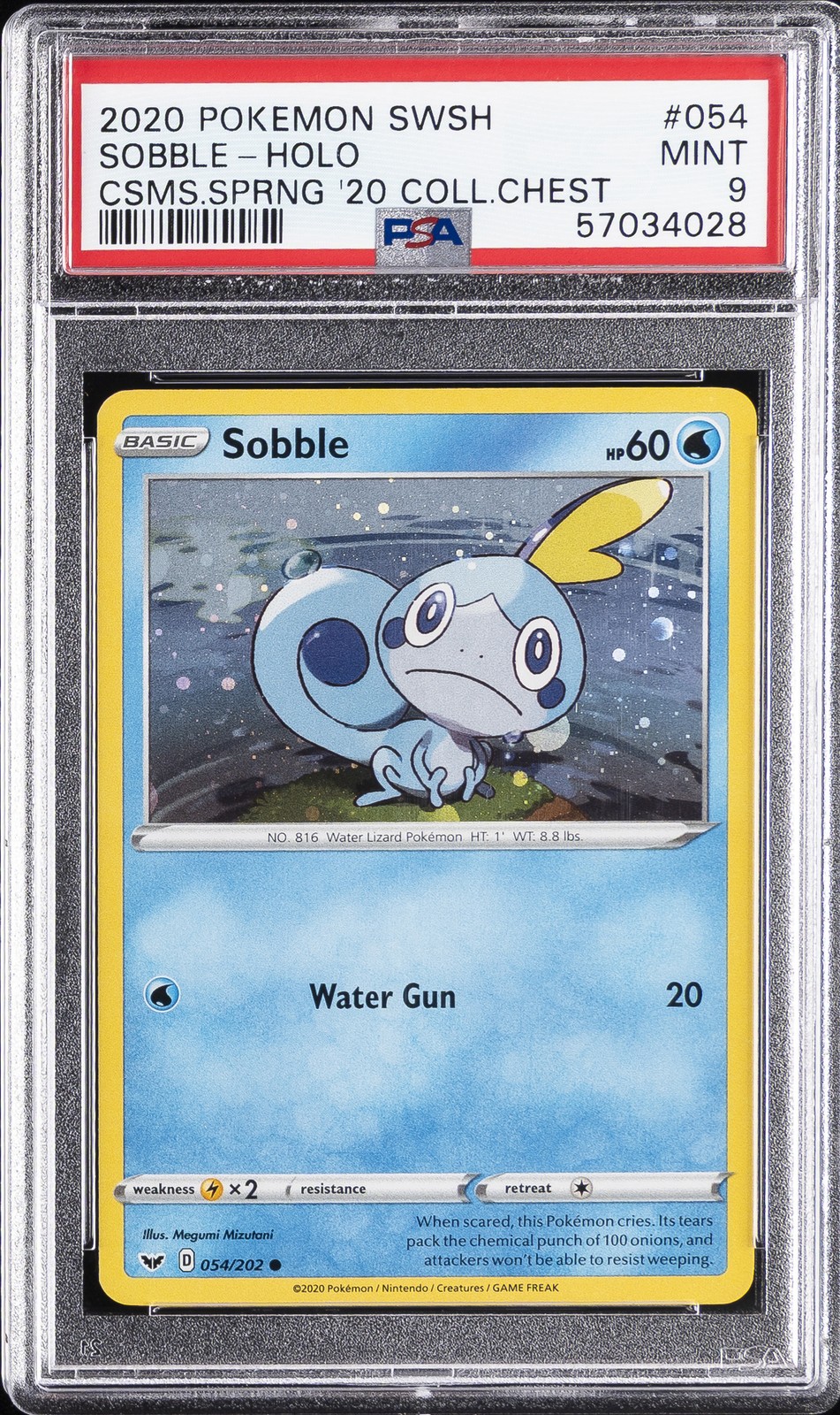 2020 Pokemon Sword & Shield Sobble-Holo Cosmos Spring 2020 Collector Chest 054