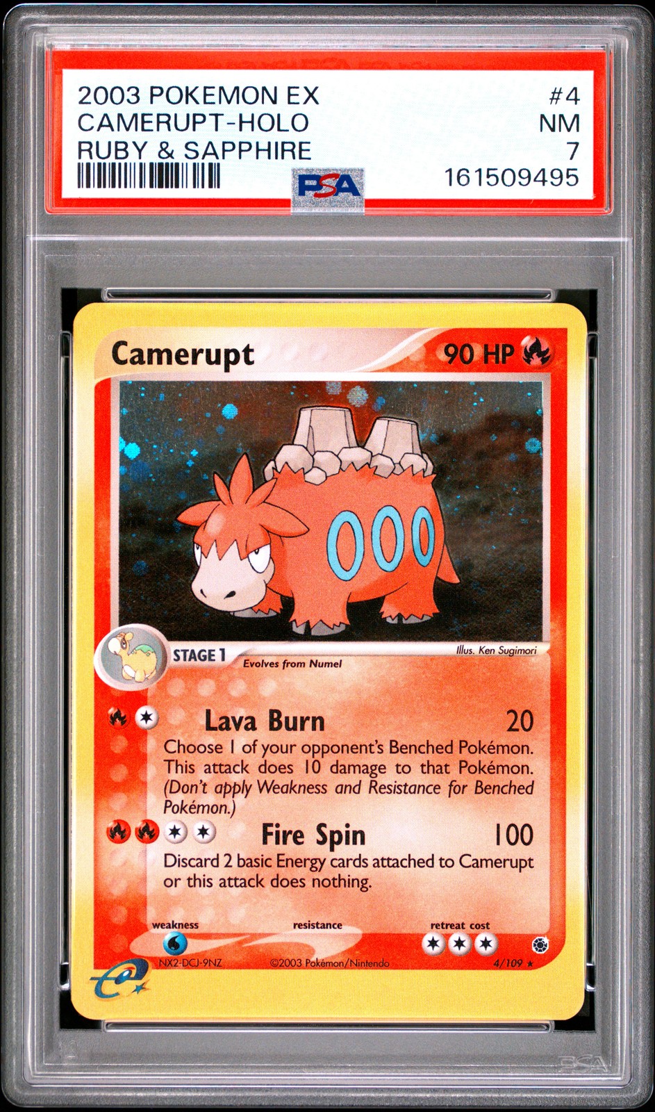 2003 Pokemon EX Ruby & Sapphire Camerupt-Holo 4