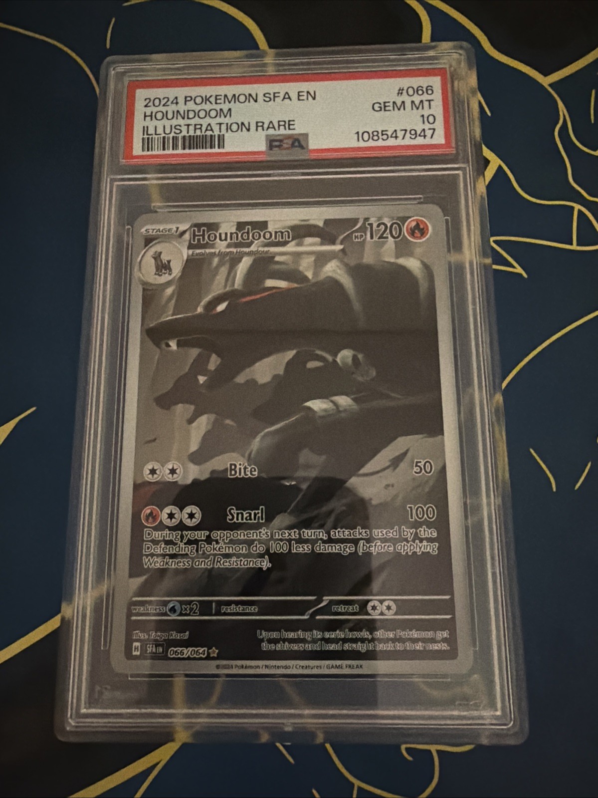 2024 Pokemon Sfa EN-Shrouded Fable Houndoom Illustration Rare 066