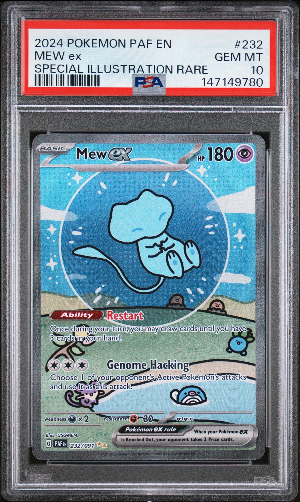 2024 Pokemon Paf EN-Paldean Fates Mew EX Special Illustration Rare 232