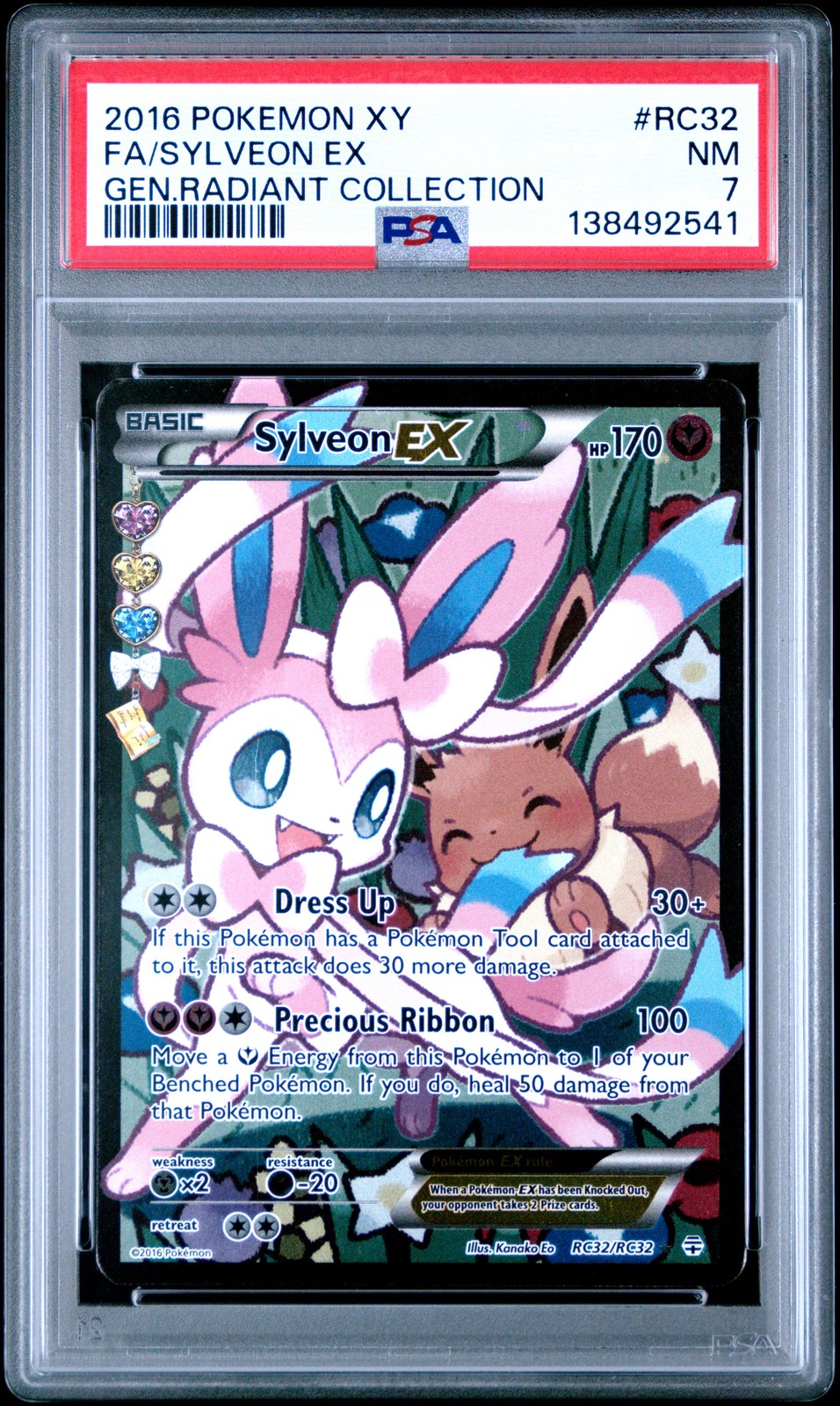 2016 Pokemon XY Generations Radiant Collection Full Art/Sylveon EX RC32