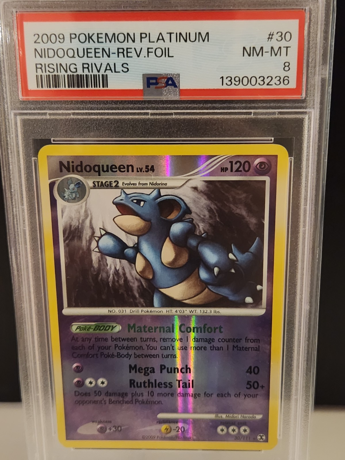 2009 Pokemon Platinum Rising Rivals Nidoqueen-Reverse Foil 30