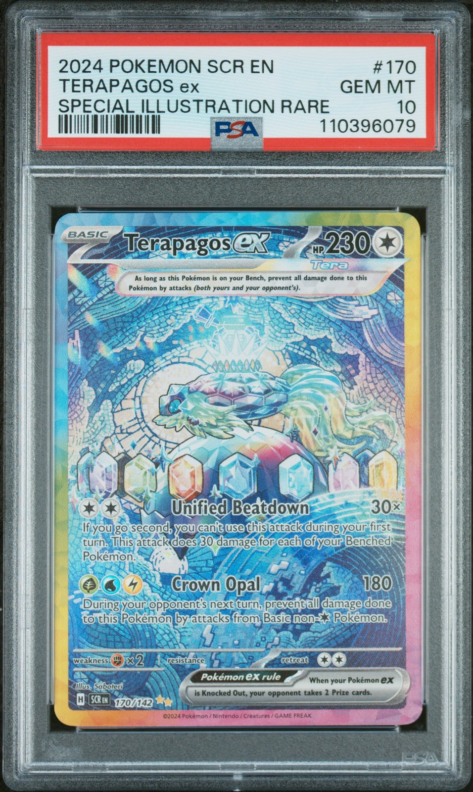 2024 Pokemon Scr EN-Stellar Crown Terapagos EX Special Illustration Rare 170